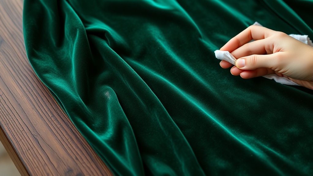 avoid dry cleaning synthetic velvet