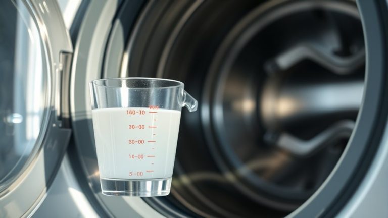 bleach usage for washing machine