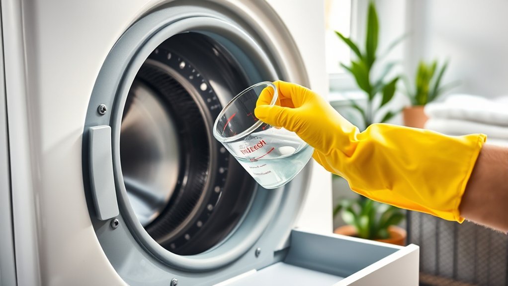 bleach washing machine cleaning