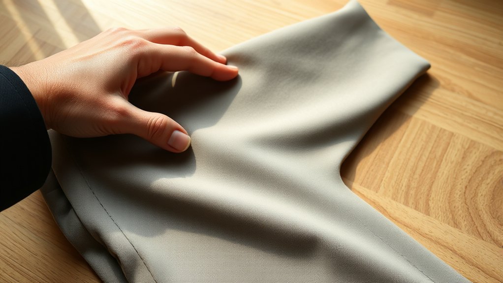 check for stains before ironing