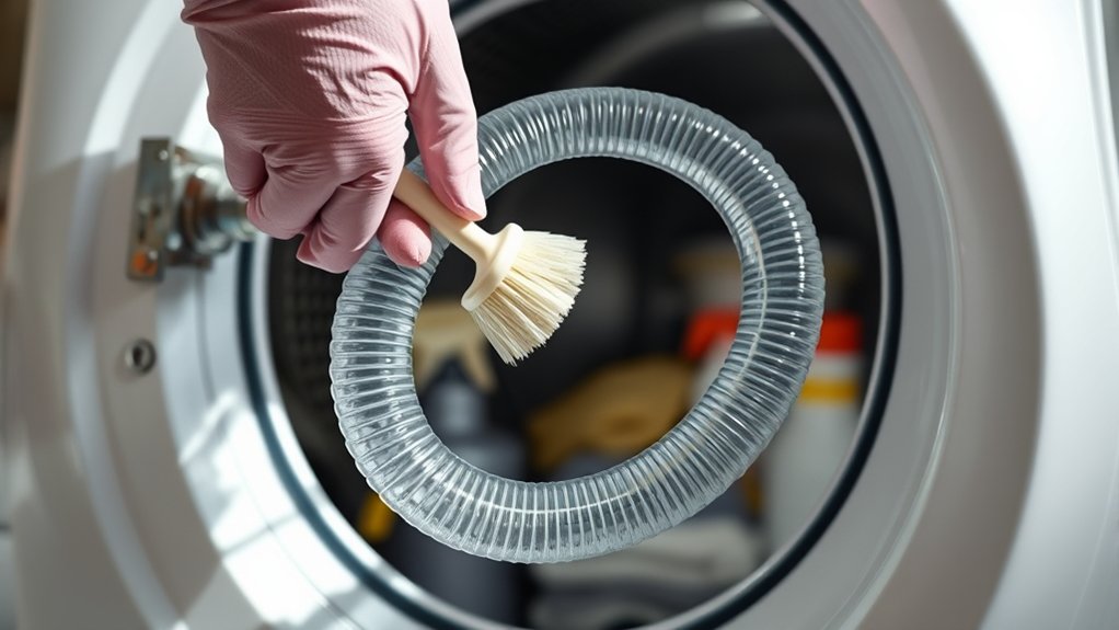 clean hose with baking soda