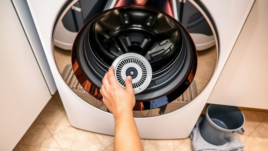 clean lg washer filter