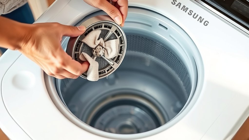 clean samsung washer filter