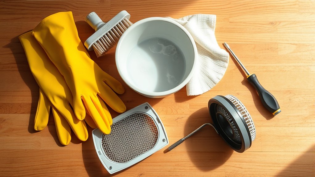 cleaning tools and supplies