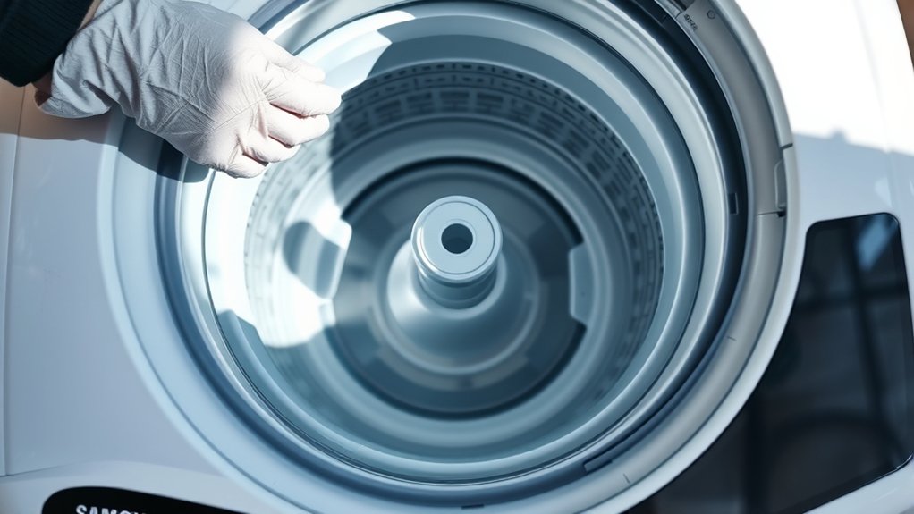 deep clean agitator tub