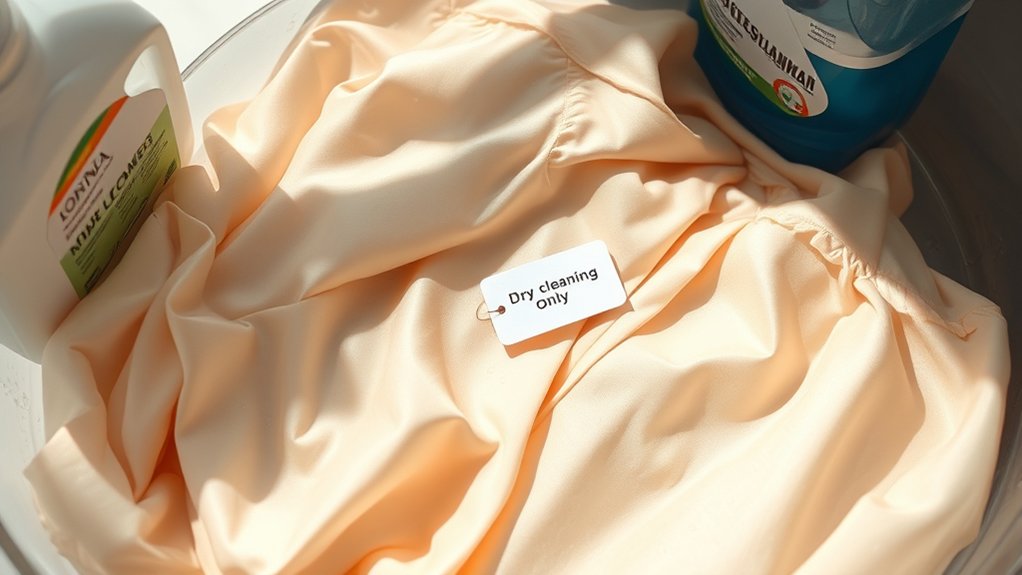 delicate fabrics require dry cleaning