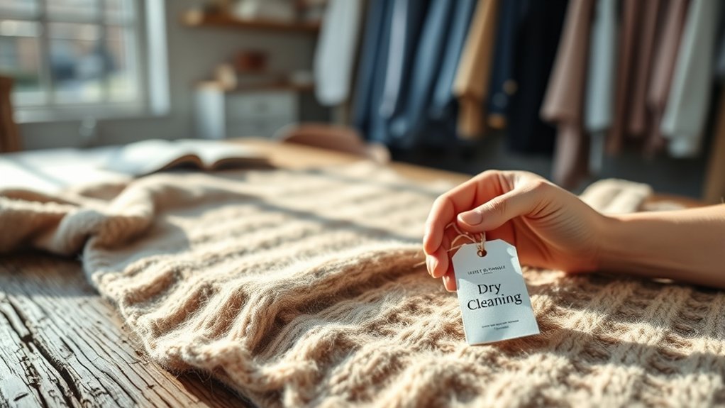 dry clean for structured alpaca