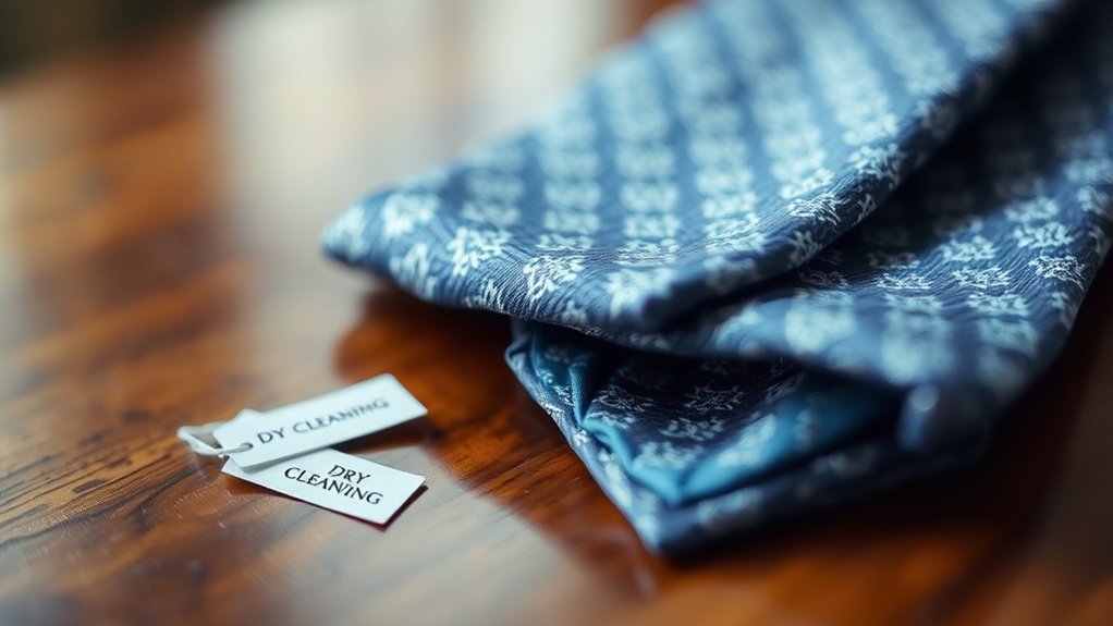 dry clean only when stained