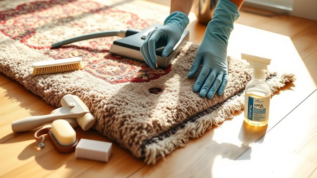 dry cleaning area rugs