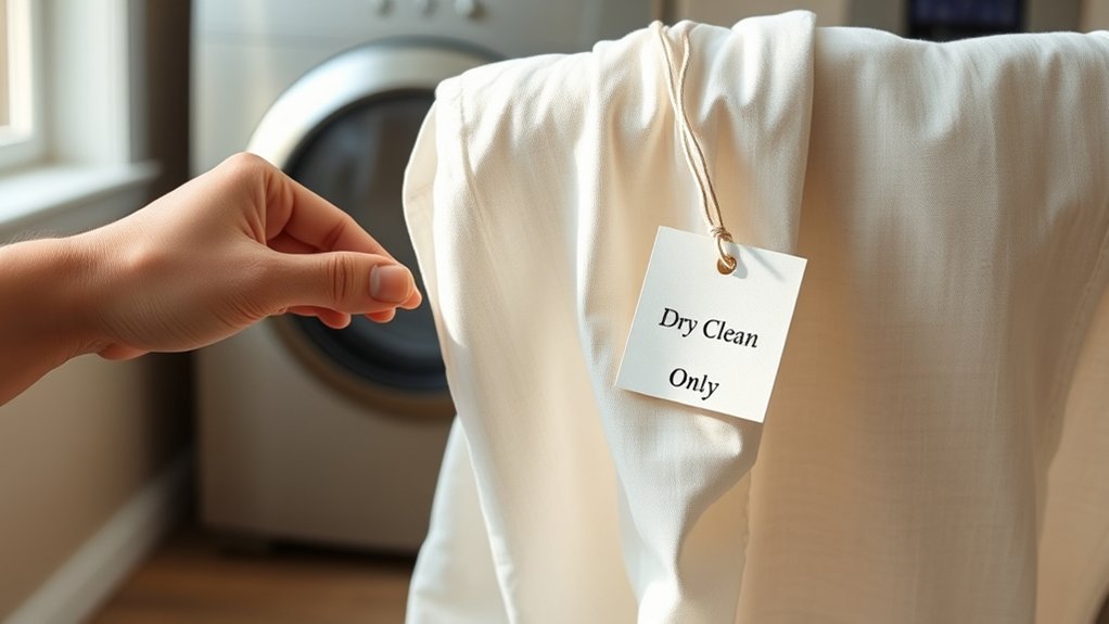 dry cleaning linen safely