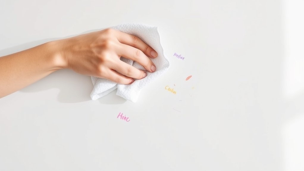 dry erase stain penetration