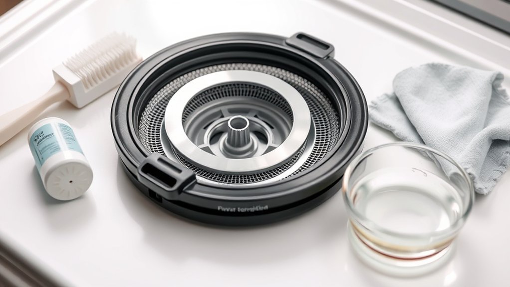 essential cleaning tools prepared