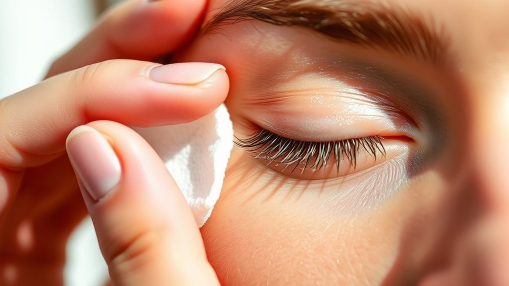 eyelid cleaning with warmth