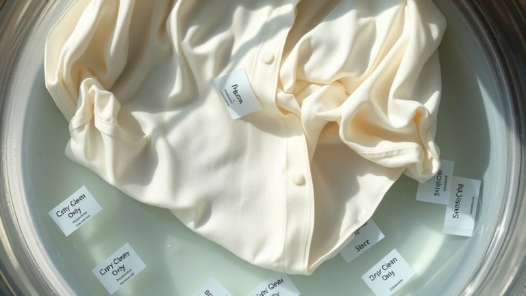 potential damage from washing