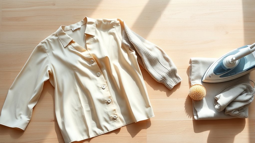 prepare garments for cleaning