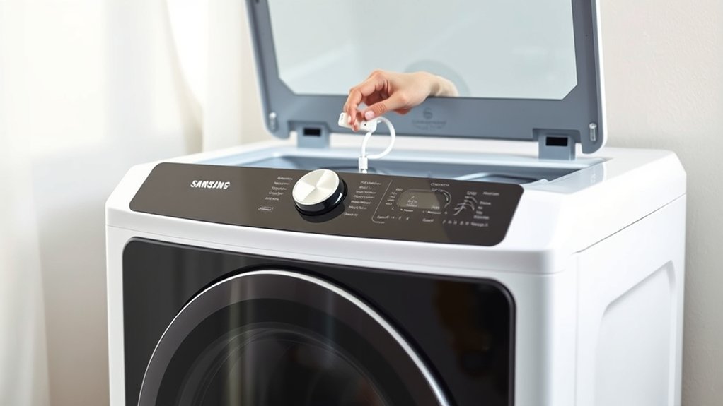 prepare samsung washer for cleaning