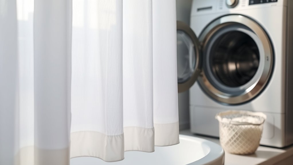 prepare shower curtain properly