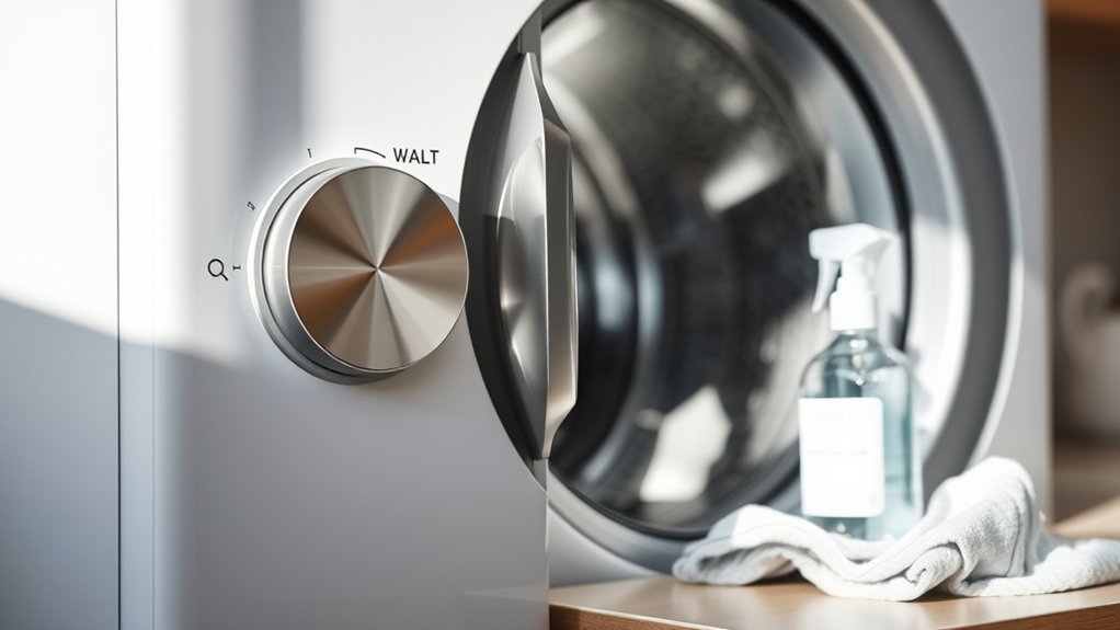 prepare washer for cleaning