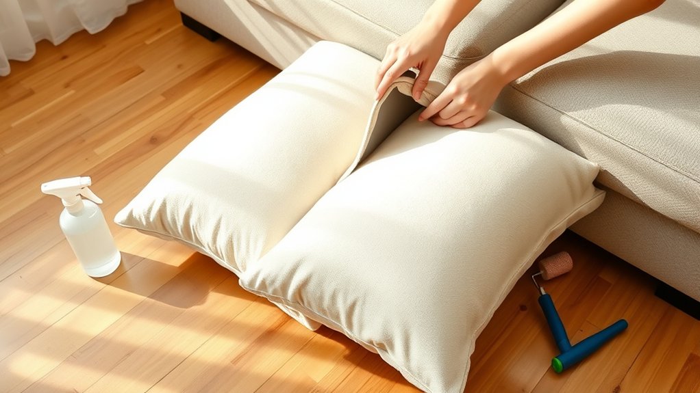 remove covers carefully first