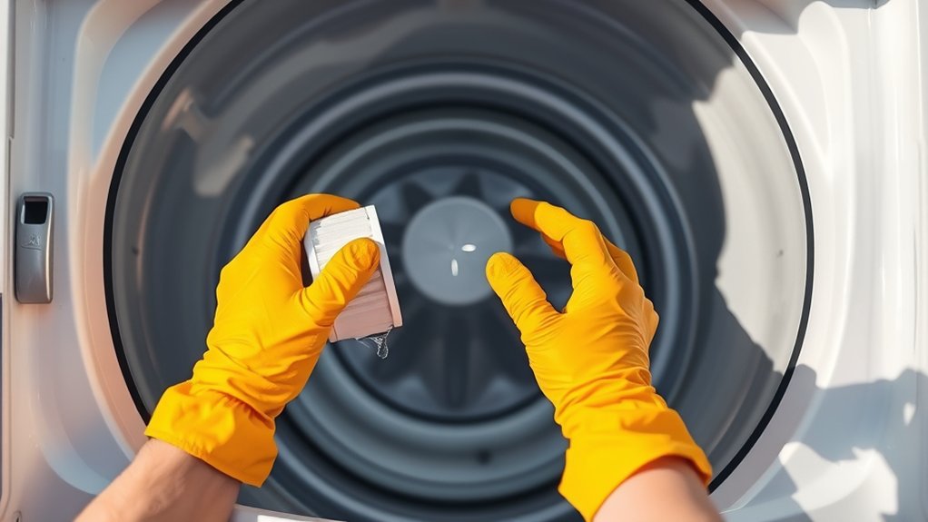 safe whirlpool washer filter removal