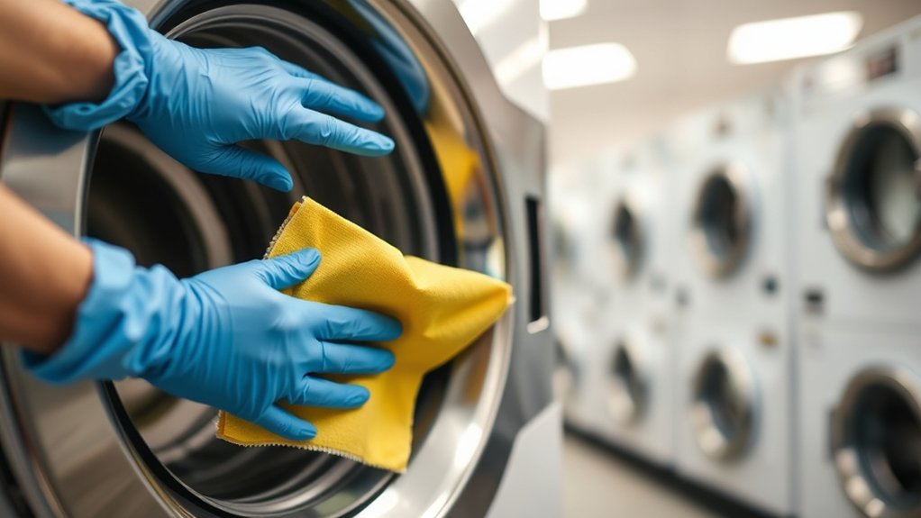 sanitize public washing machines