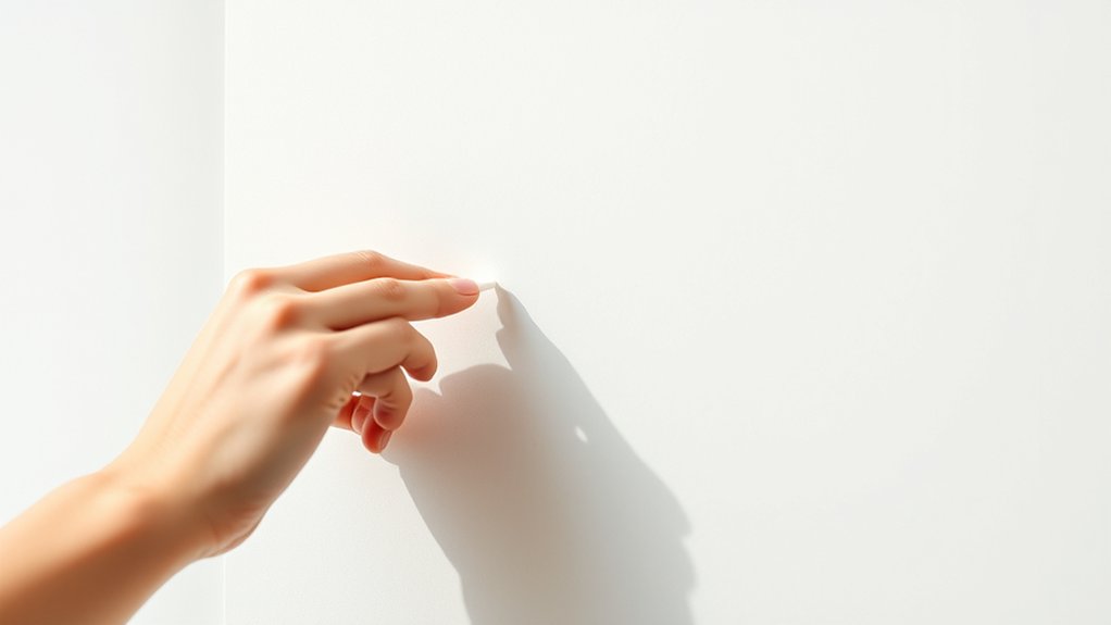 test wall before cleaning