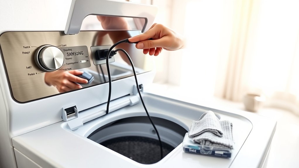 unplug prepare clean filters