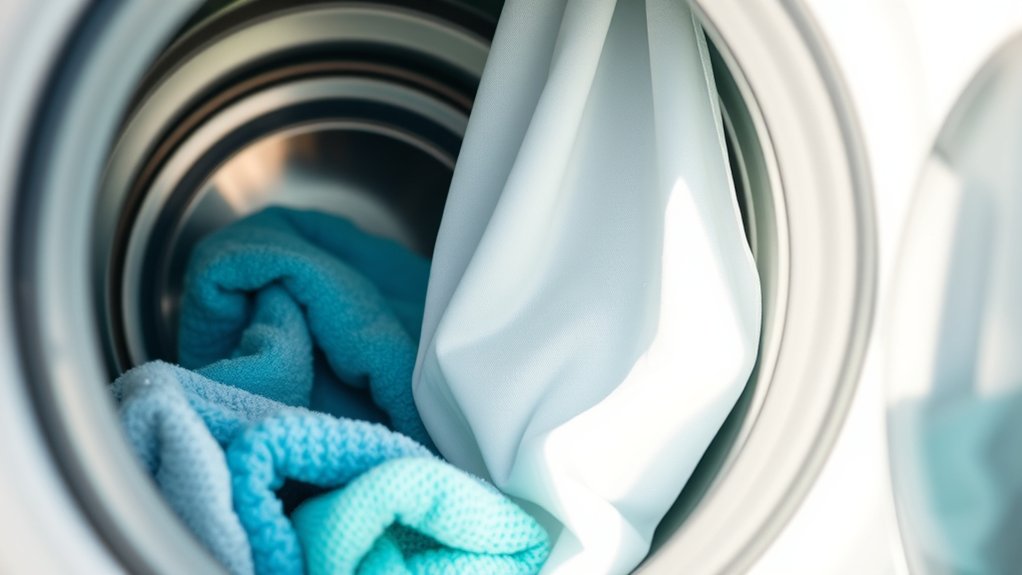 wash curtains with towels