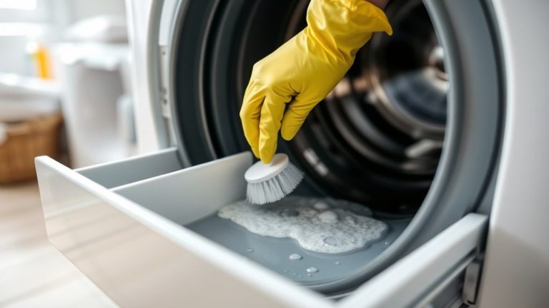washing machine drawer cleaning