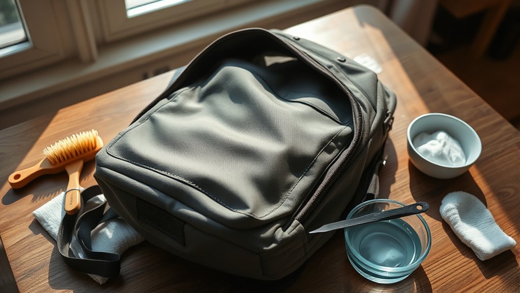 backpack dry cleaning tips