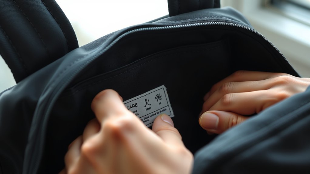 check care label symbols