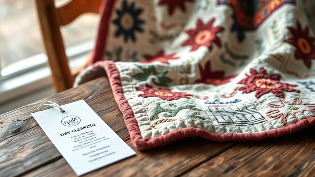 chemical solvents can damage quilts