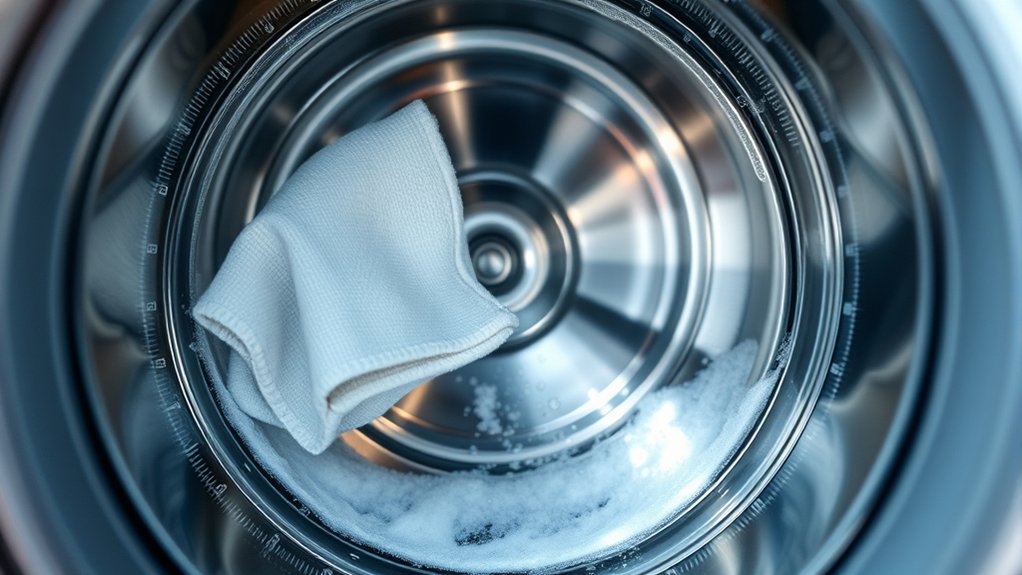 clean drum with vinegar