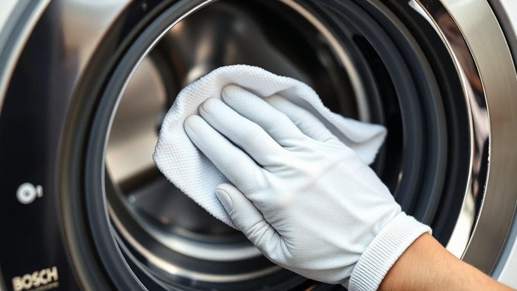 clean gasket with vinegar