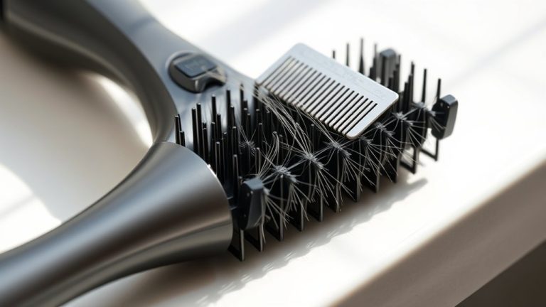 cleaning blow dry brush