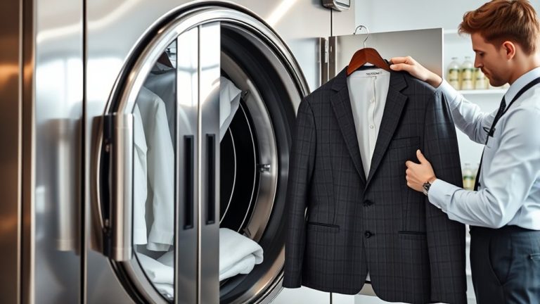 cleaning clothes with chemicals