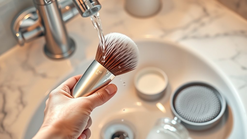 cleaning dry paintbrushes effectively