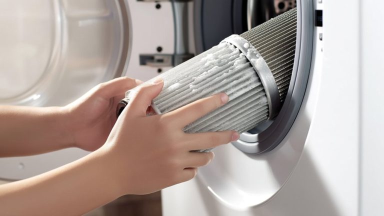 cleaning lg washing filter