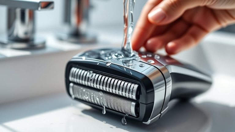 cleaning panasonic shaver steps