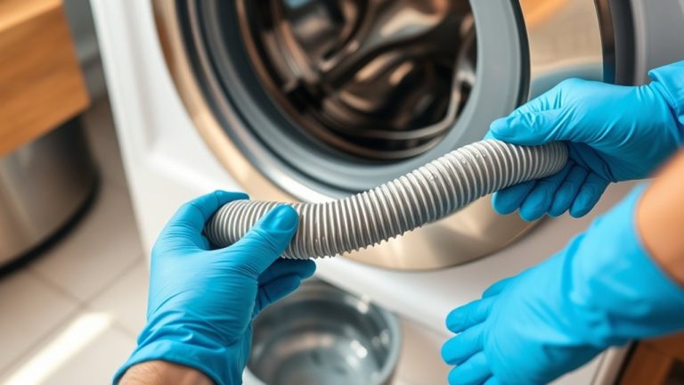 cleaning washing machine drain