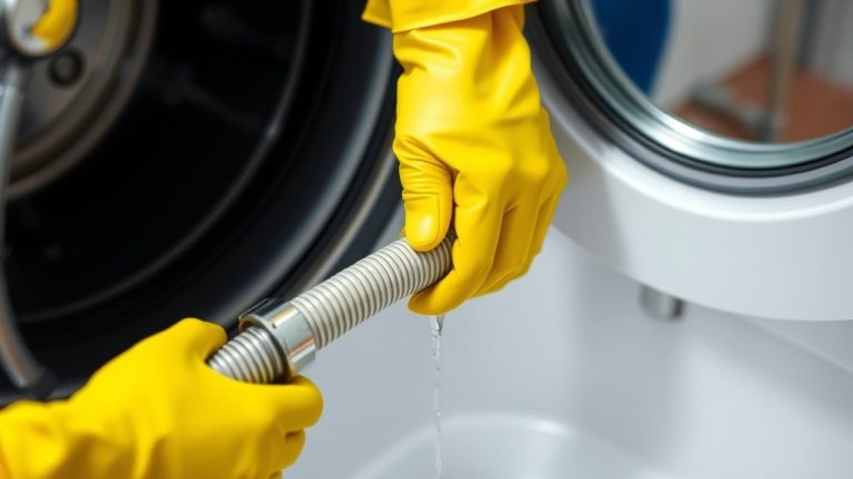 cleaning washing machine pipes