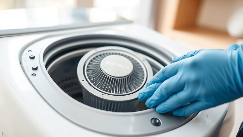 cleaning washing machine pump