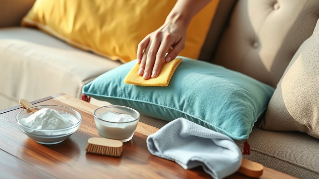 dry clean cushion covers safely
