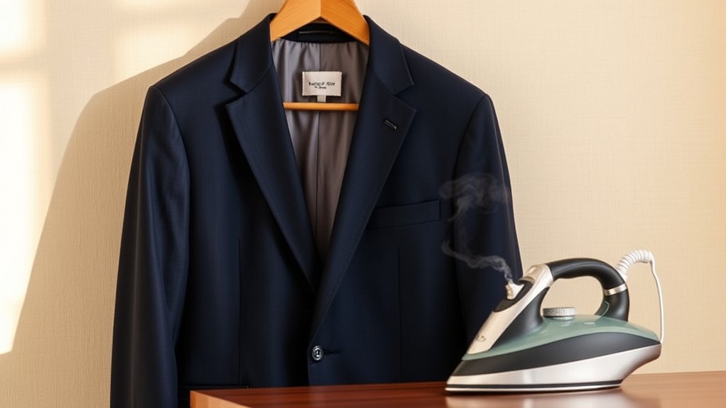 dry clean suits regularly cautiously