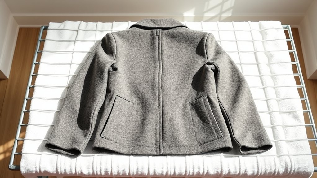dry wool coat flat