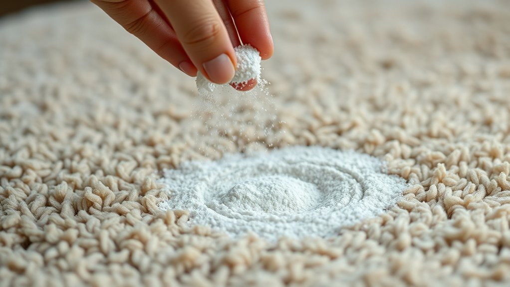 evenly sprinkle powder thoroughly