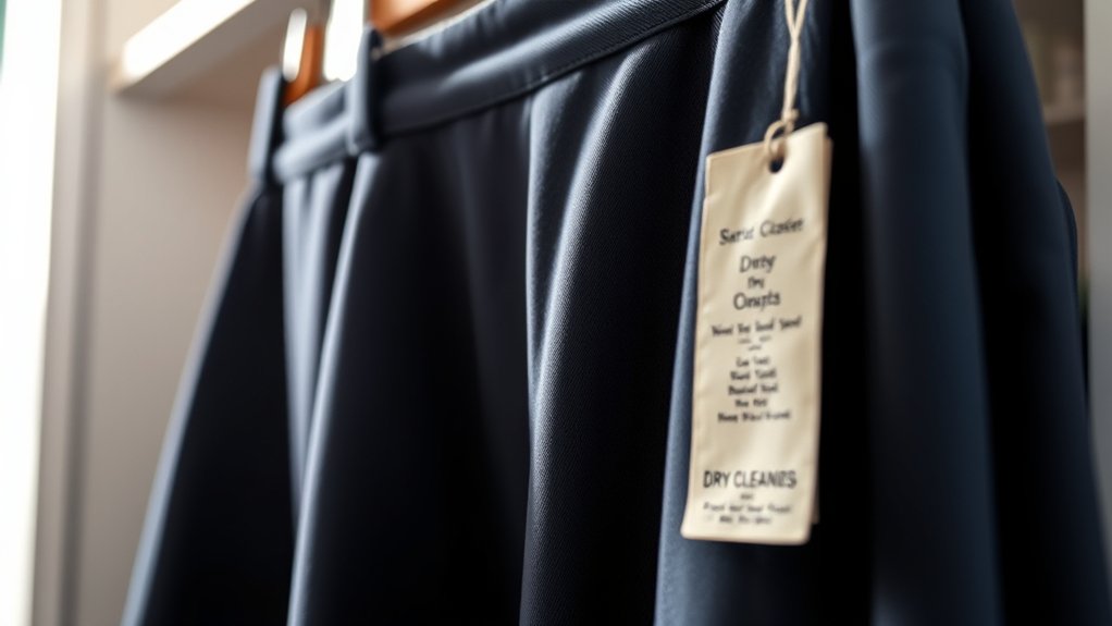 frequency of dress pant cleaning