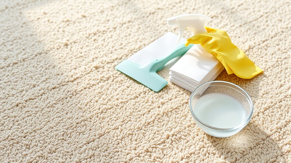gather cleaning supplies first