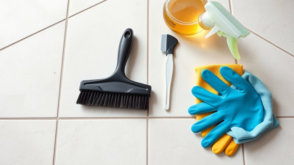 gather tools and cleaning supplies