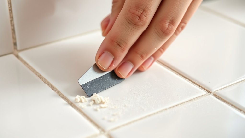 gentle careful grout removal